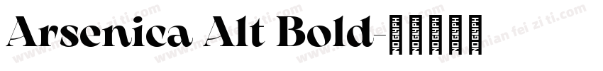 Arsenica Alt Bold字体转换